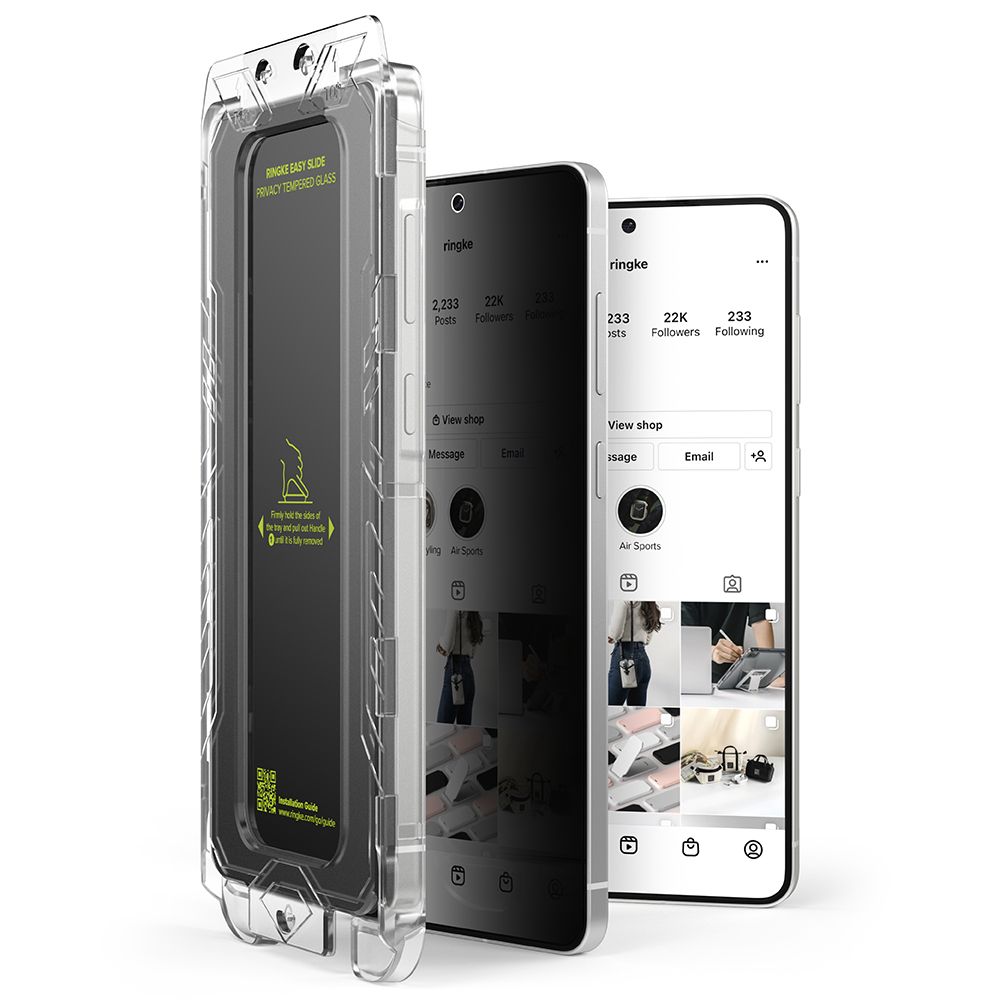 Szkło prywatyzujące na ekran Ringke Easy Slide 2-Pack Privacy dla Galaxy S25 Edge, 2 sztuki